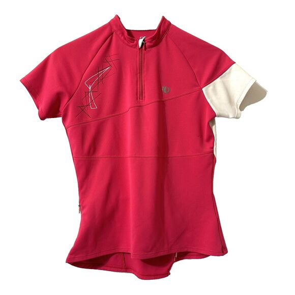 PEARL IZUMI Jersey Women's Pink white Elite Cycling shirt lightweight Pro Medium - Picture 1 of 15